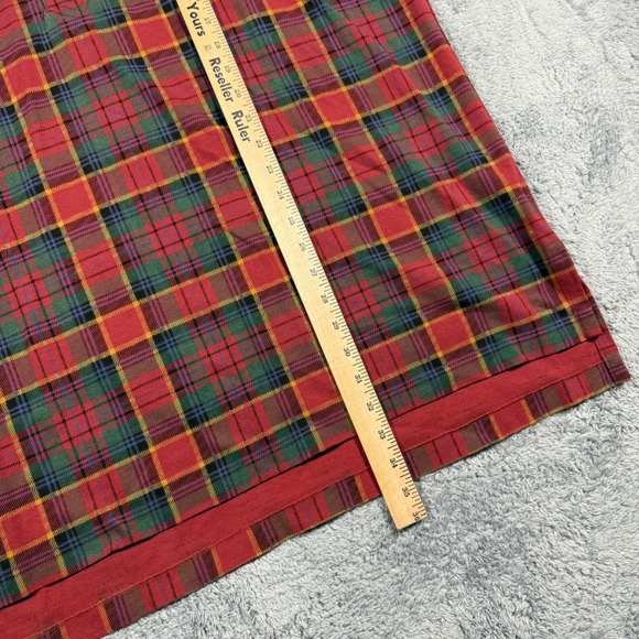 Vintage 90s Polo Ralph Lauren Plaid Red Green 1/2 Button Polo Shirt Mens Size XL - Picture 7 of 7